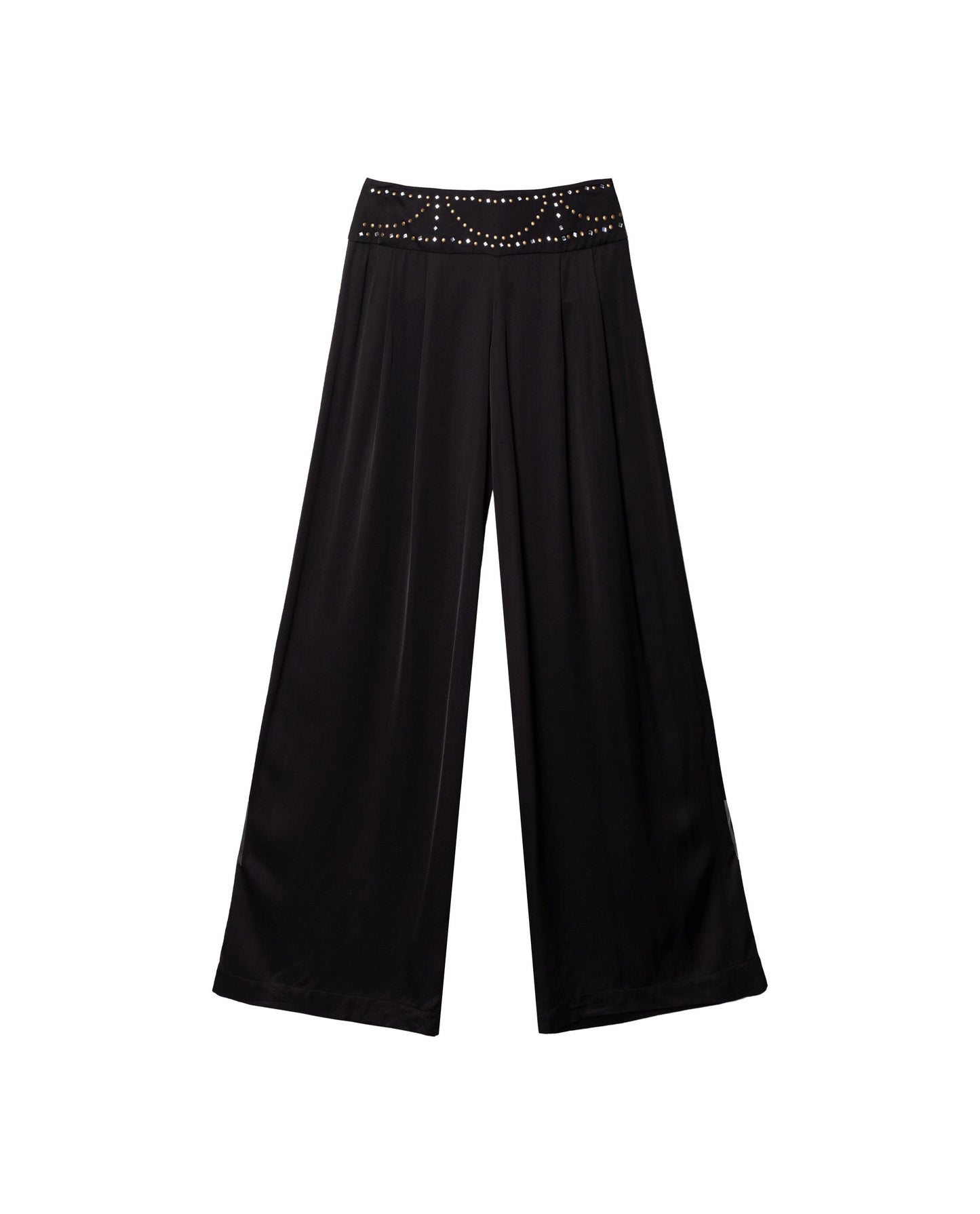 Clelia - Pantalone Sartoriale Nero Elegante da Donna