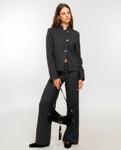Cosima - Pantalone Donna Grigio Elegante Comodo e Versatile