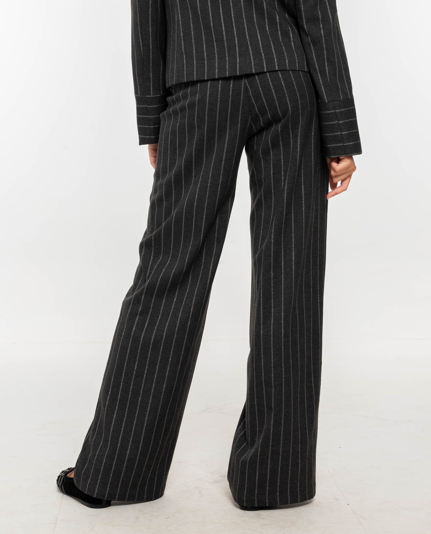 Cosima - Pantalone Donna Grigio Elegante Comodo e Versatile