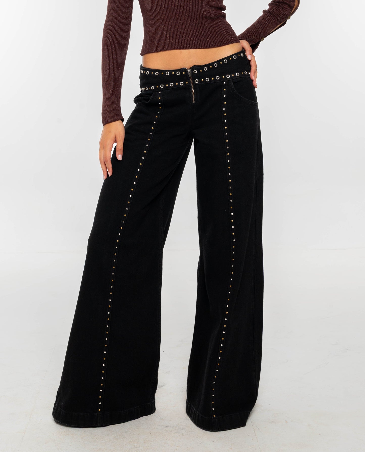 Clementina - Jeans Skinny Nero Elegante da Donna