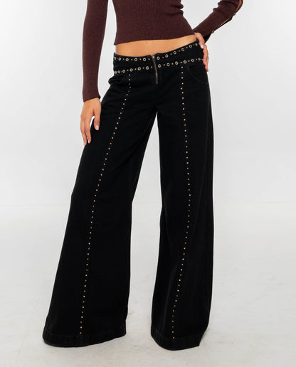 Clementina - Jeans Skinny Nero Elegante da Donna