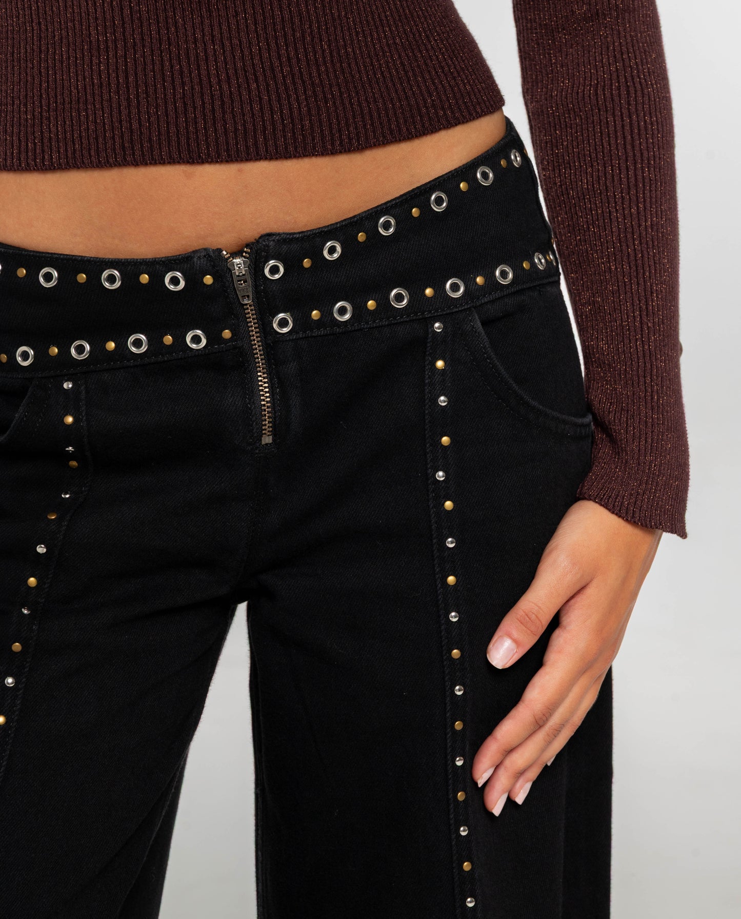 Clementina - Jeans Skinny Nero Elegante da Donna