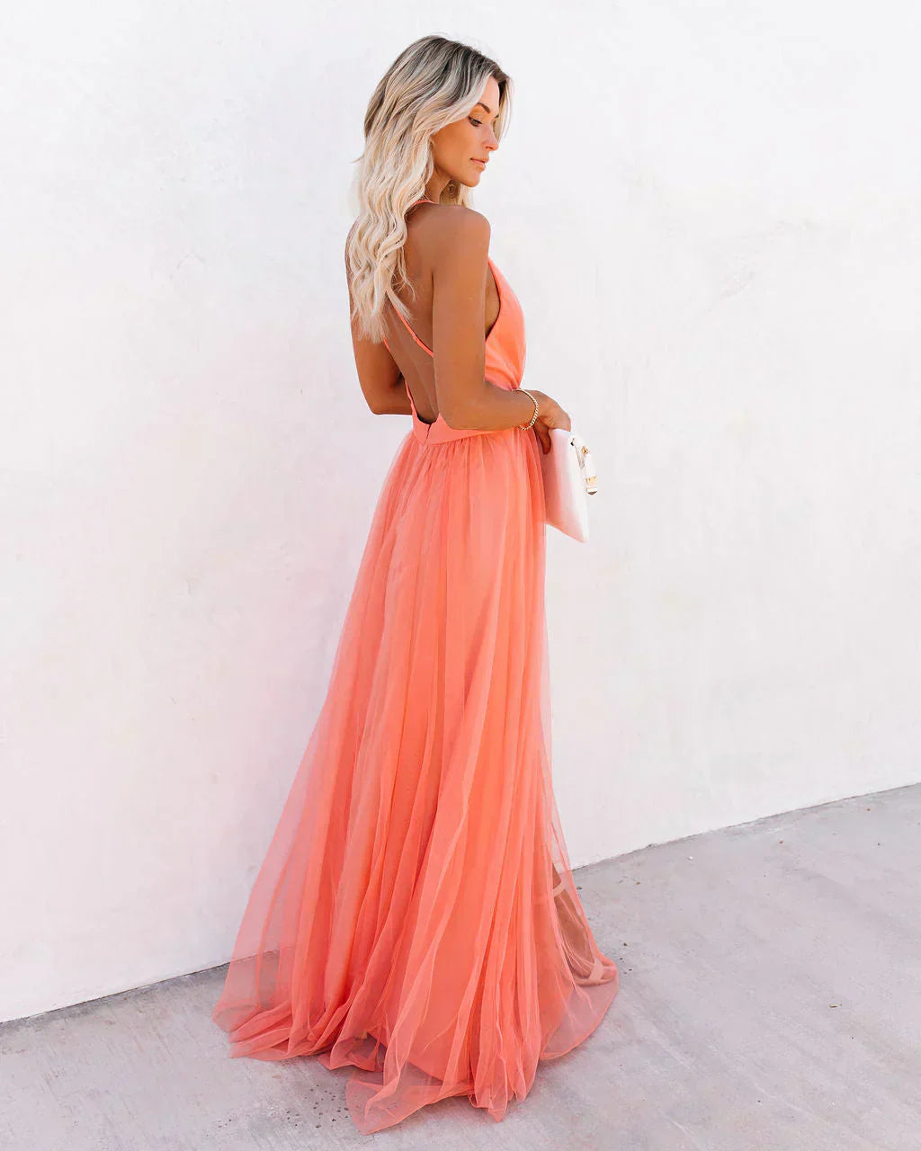 Valeria – Abito Maxi Con Stampa Floreale Dalla Linea Fluida