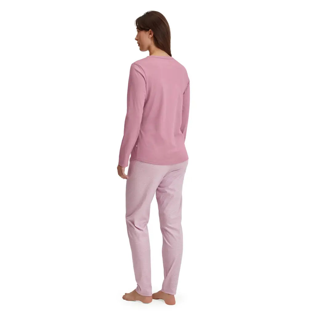 Quinia - Pigiama Donna Manica Lunga Striped Dreams Calida
