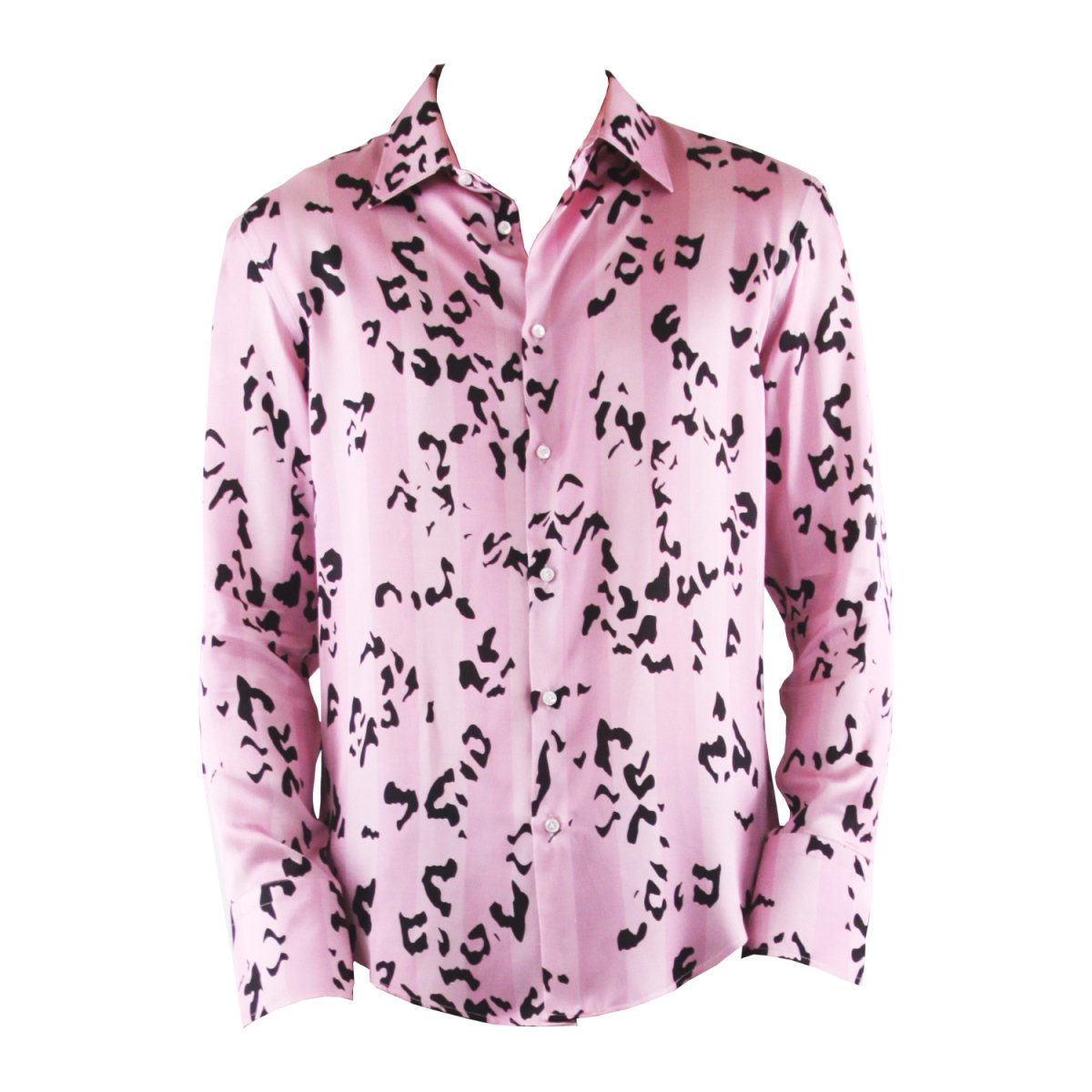 Raimundus - Camicia Uomo Rosa Moderna Stile Contemporaneo