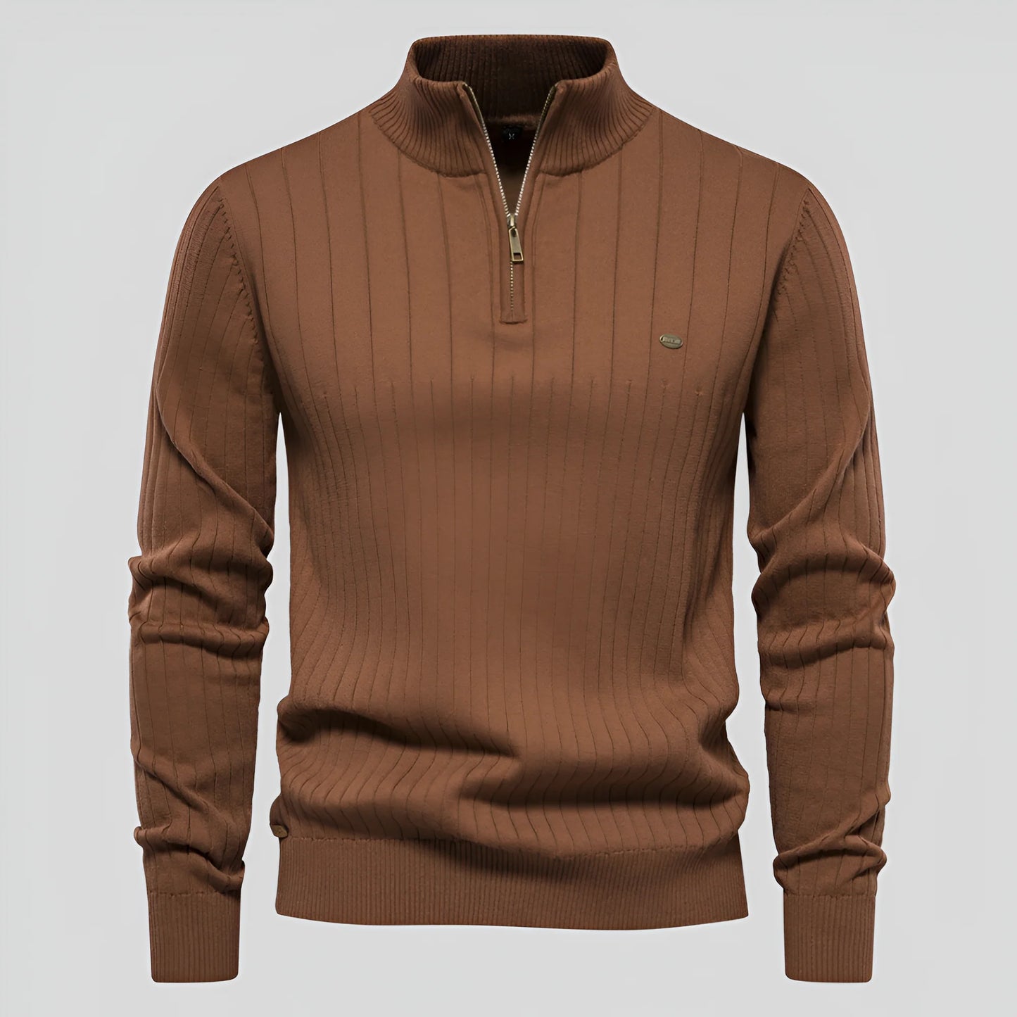 Fabio - Maglione Uomo con Zip Autunnale Elegante