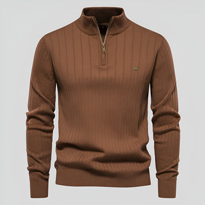 Fabio - Maglione Uomo con Zip Autunnale Elegante