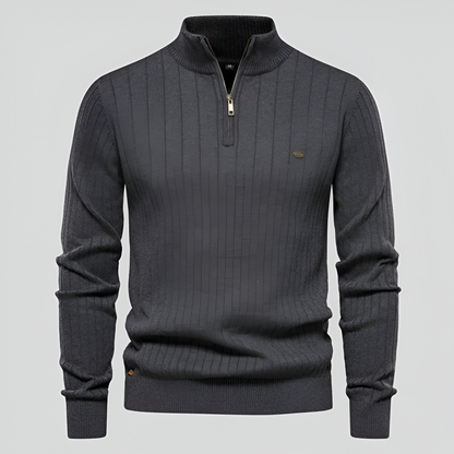 Fabio - Maglione Uomo con Zip Autunnale Elegante