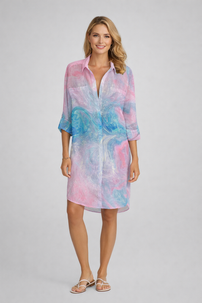 Demetra – Abito A Camicia Estivo Leggero Dalla Linea Essenziale