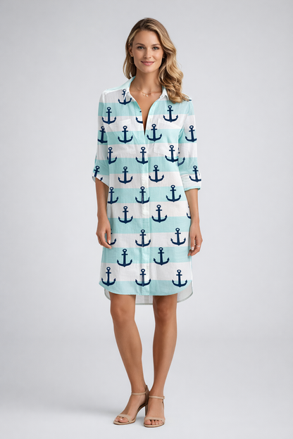 Demetra – Abito A Camicia Estivo Leggero Dalla Linea Essenziale