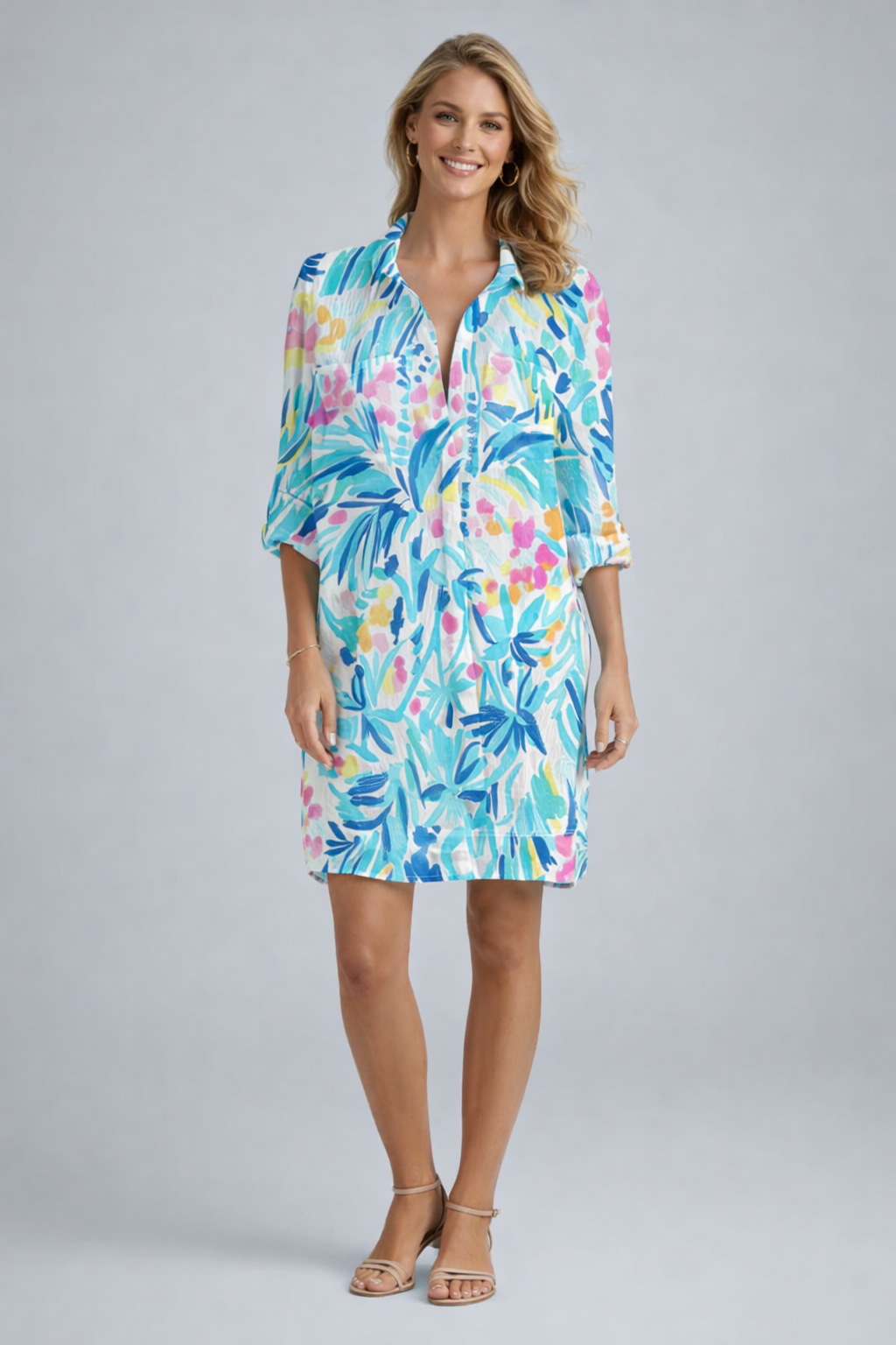 Demetra – Abito A Camicia Estivo Leggero Dalla Linea Essenziale