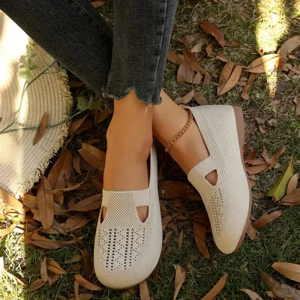 Mirinia - Scarpe Donna Comode Traspiranti Slip On Casual