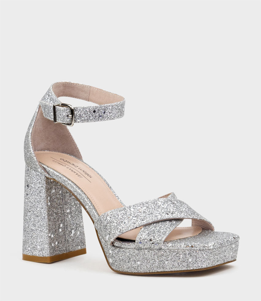 Elodia - Sandali Zeppa Donna Eleganti Brillanti