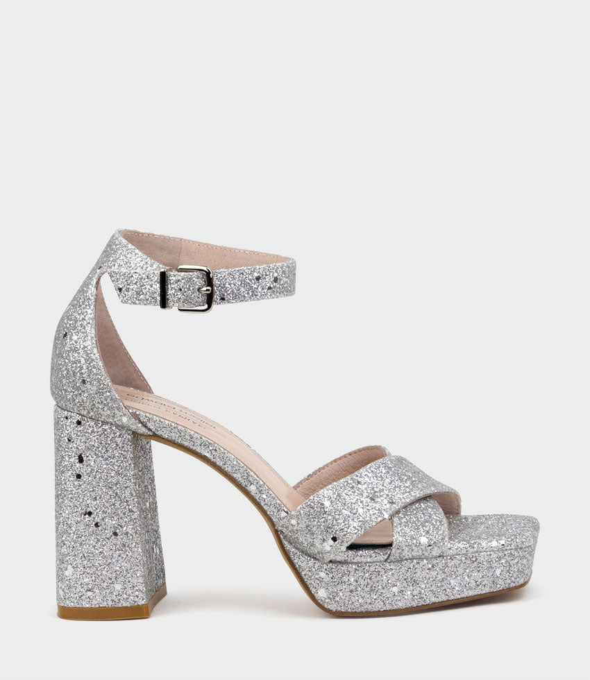 Elodia - Sandali Zeppa Donna Eleganti Brillanti