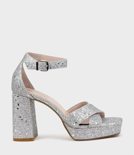 Elodia - Sandali Zeppa Donna Eleganti Brillanti