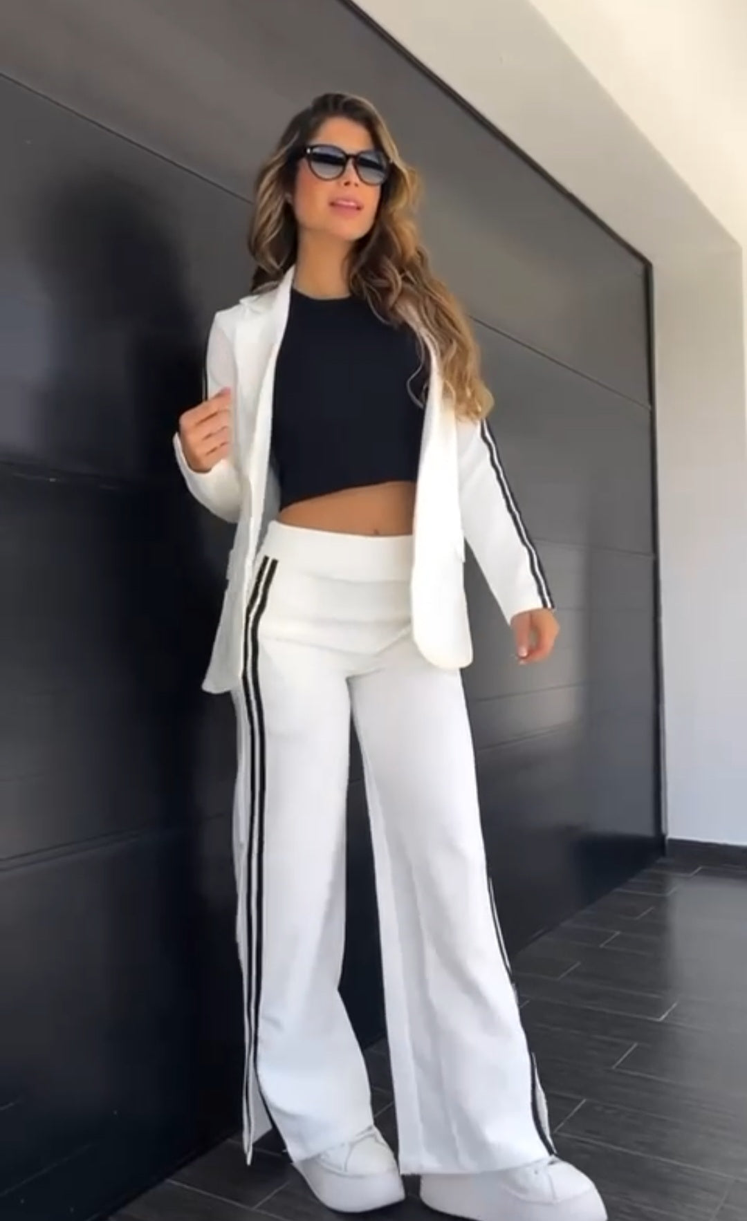 Harmony - Coordinato Donna a Righe Fantasia