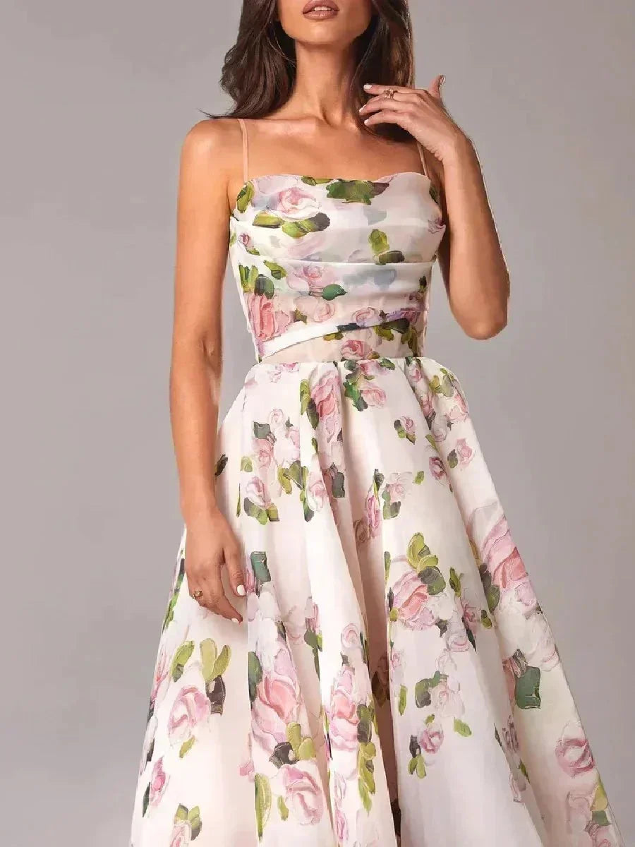 Lidia - Abito midi donna floreale