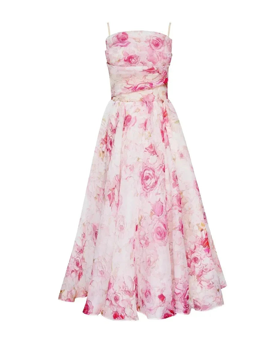 Lidia - Abito midi donna floreale