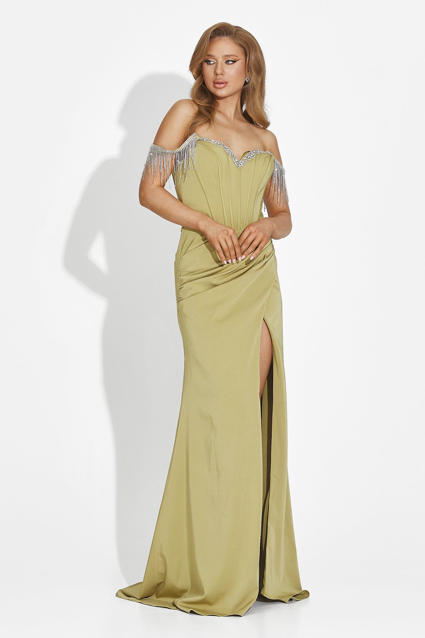 Susanna - Abito Lungo Donna Verde Elegante Femminile Moderno