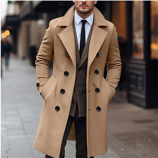 Enzo - Cappotto Doppiopetto Uomo Elegante Senza Tempo