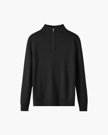 Romeo – Maglione Invernale Con Mezza Zip E Orlo A Coste