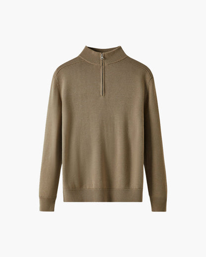 Romeo – Maglione Invernale Con Mezza Zip E Orlo A Coste