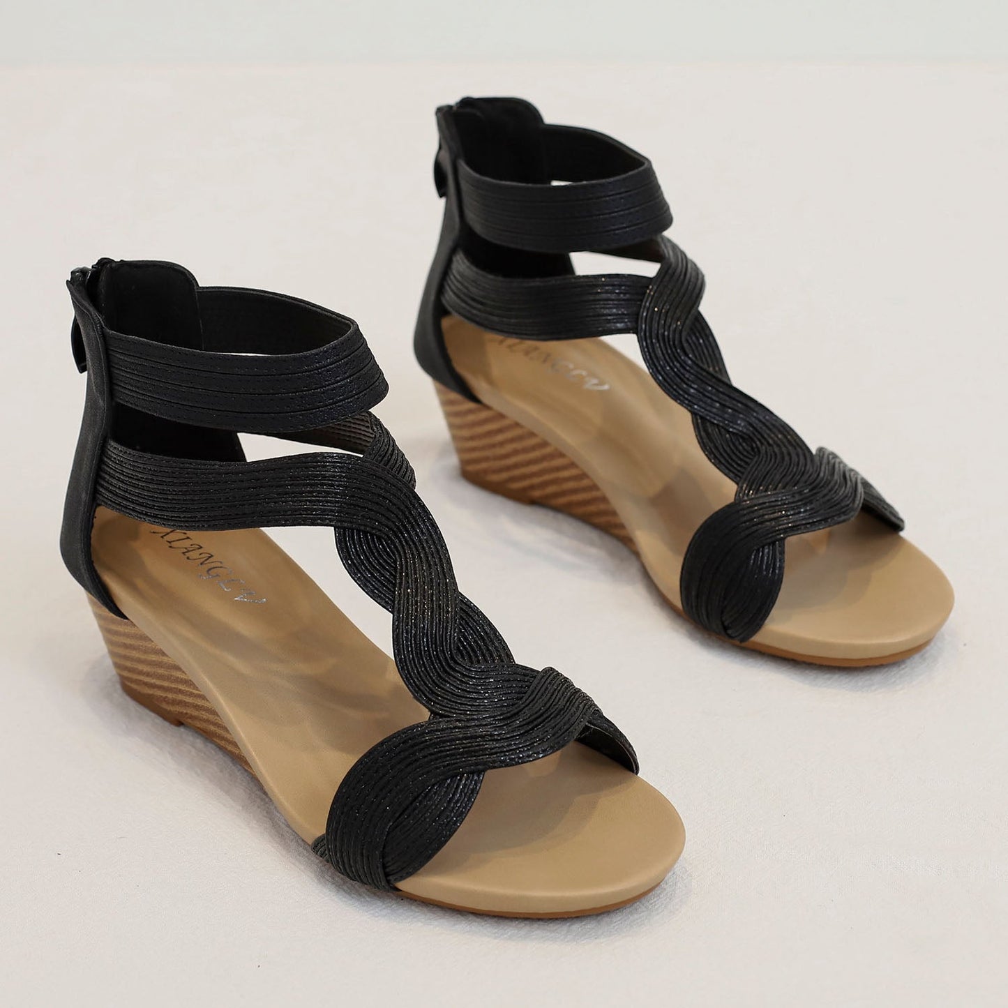 Rexara - Sandali Donna Zeppa Morbida Bohemian Fashion Moderni
