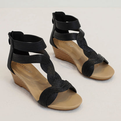 Rexara - Sandali Donna Zeppa Morbida Bohemian Fashion Moderni