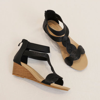 Rexara - Sandali Donna Zeppa Morbida Bohemian Fashion Moderni