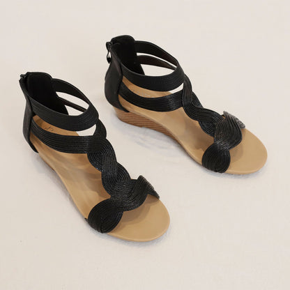 Rexara - Sandali Donna Zeppa Morbida Bohemian Fashion Moderni