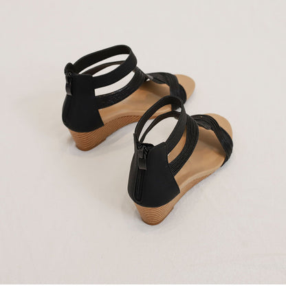 Rexara - Sandali Donna Zeppa Morbida Bohemian Fashion Moderni