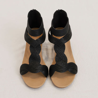 Rexara - Sandali Donna Zeppa Morbida Bohemian Fashion Moderni