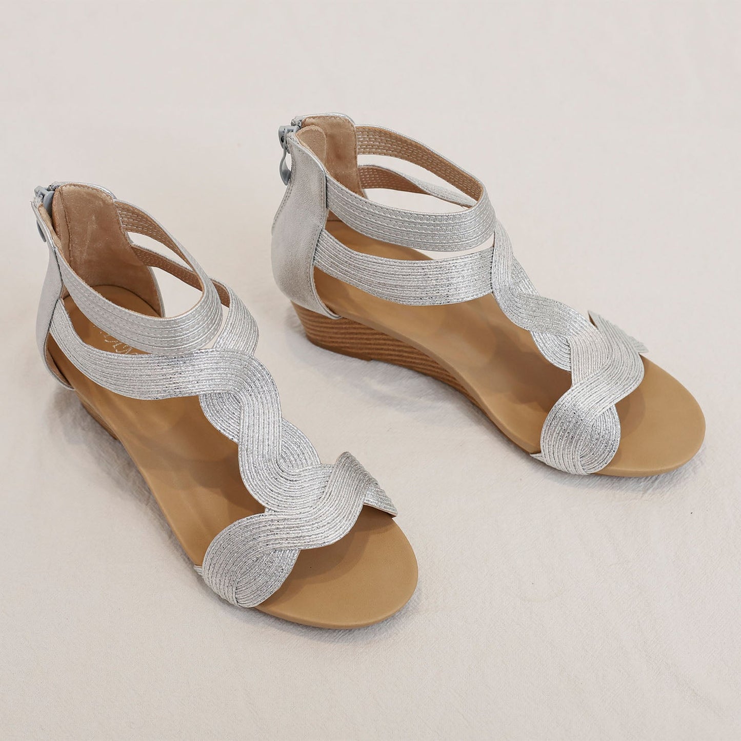 Rexara - Sandali Donna Zeppa Morbida Bohemian Fashion Moderni