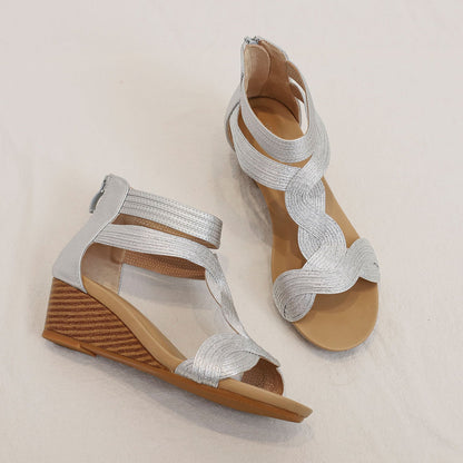 Rexara - Sandali Donna Zeppa Morbida Bohemian Fashion Moderni