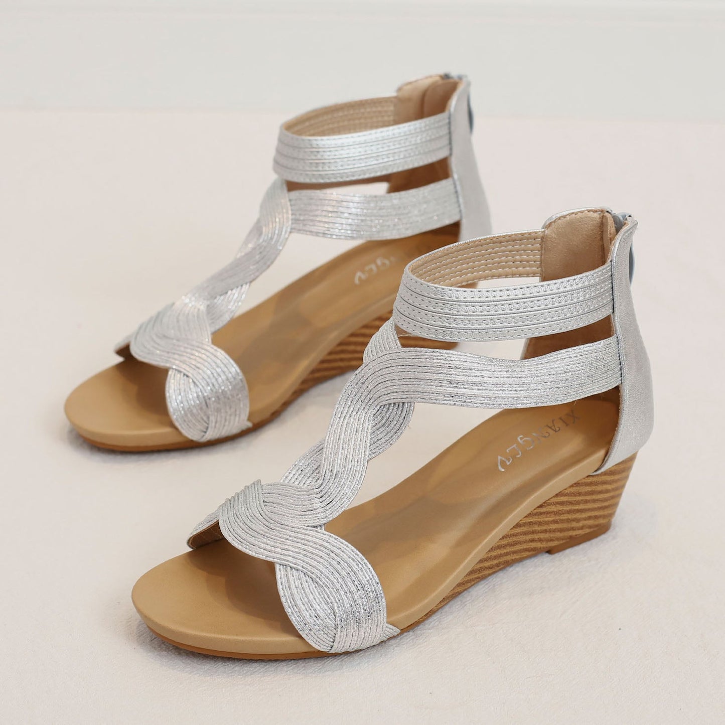 Rexara - Sandali Donna Zeppa Morbida Bohemian Fashion Moderni
