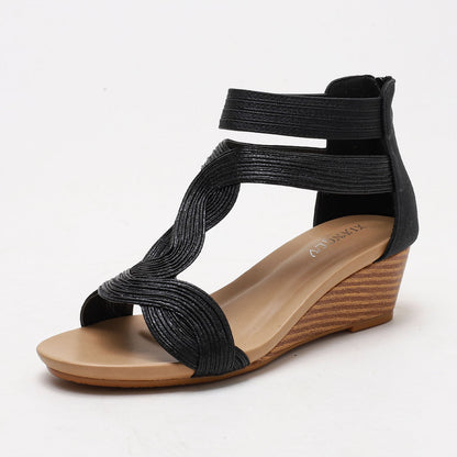 Rexara - Sandali Donna Zeppa Morbida Bohemian Fashion Moderni