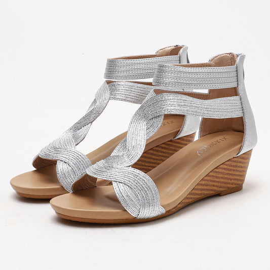 Rexara - Sandali Donna Zeppa Morbida Bohemian Fashion Moderni