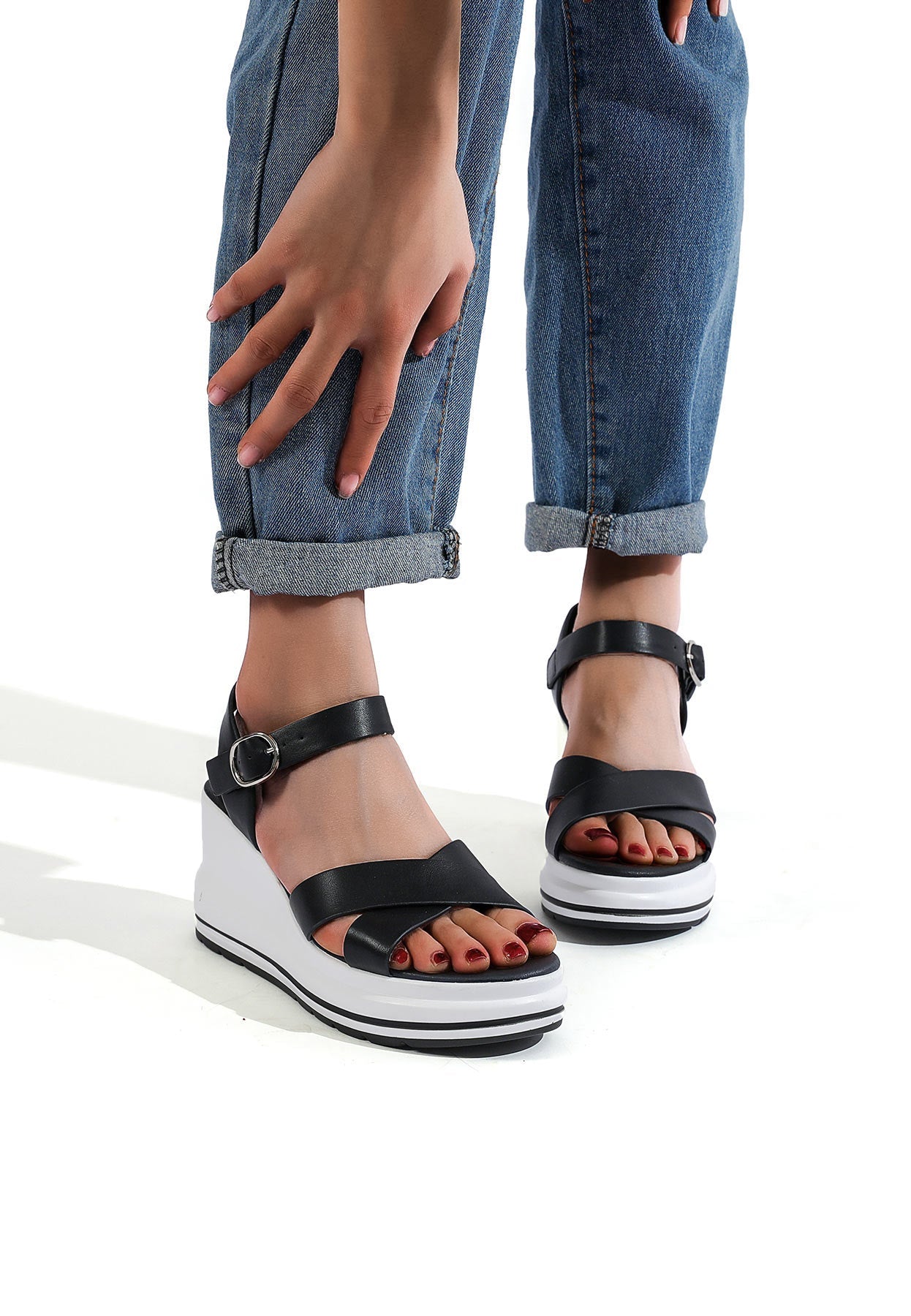 Mariella – Sandali donna zeppa estivi comfort elegante