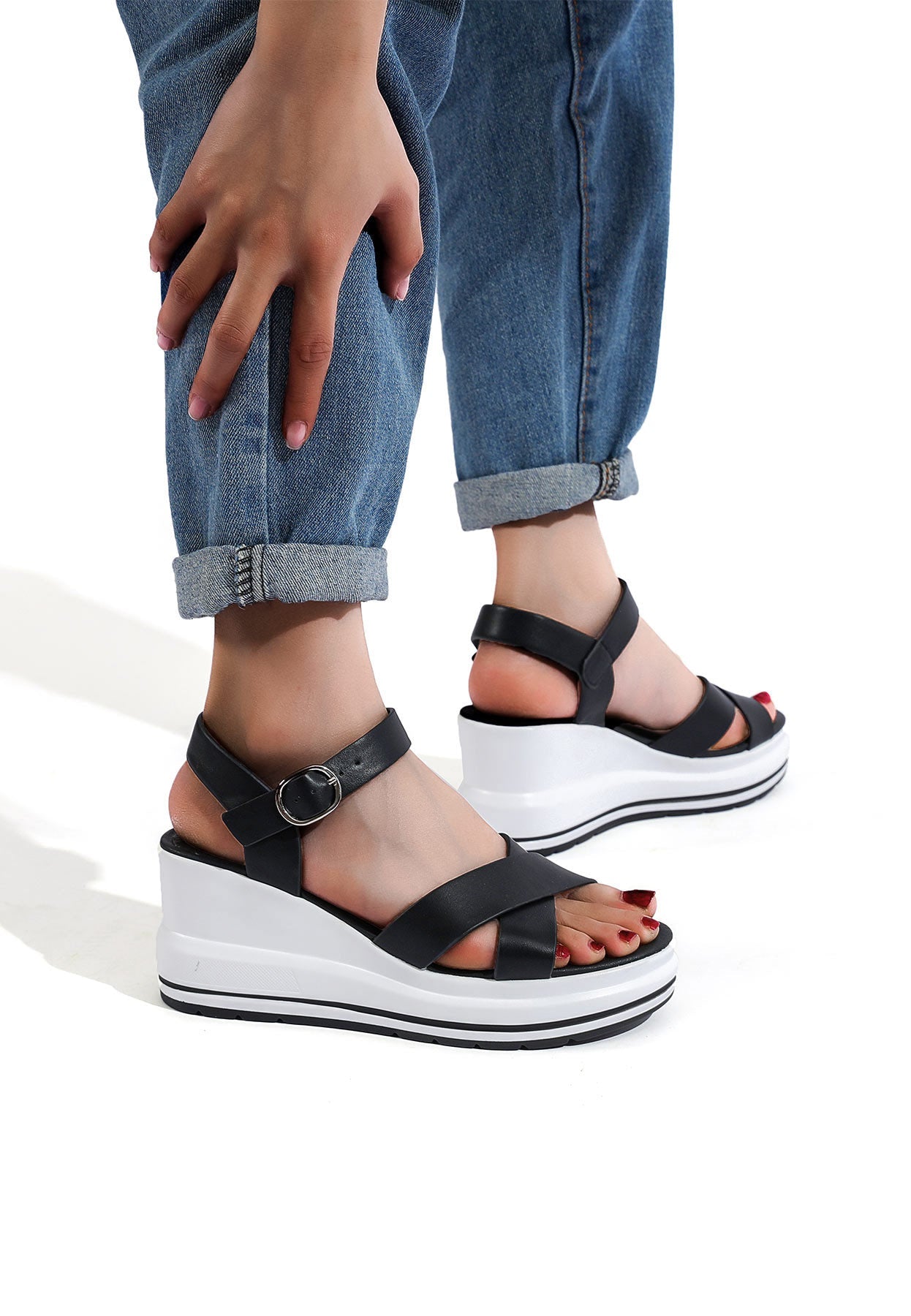 Mariella – Sandali donna zeppa estivi comfort elegante