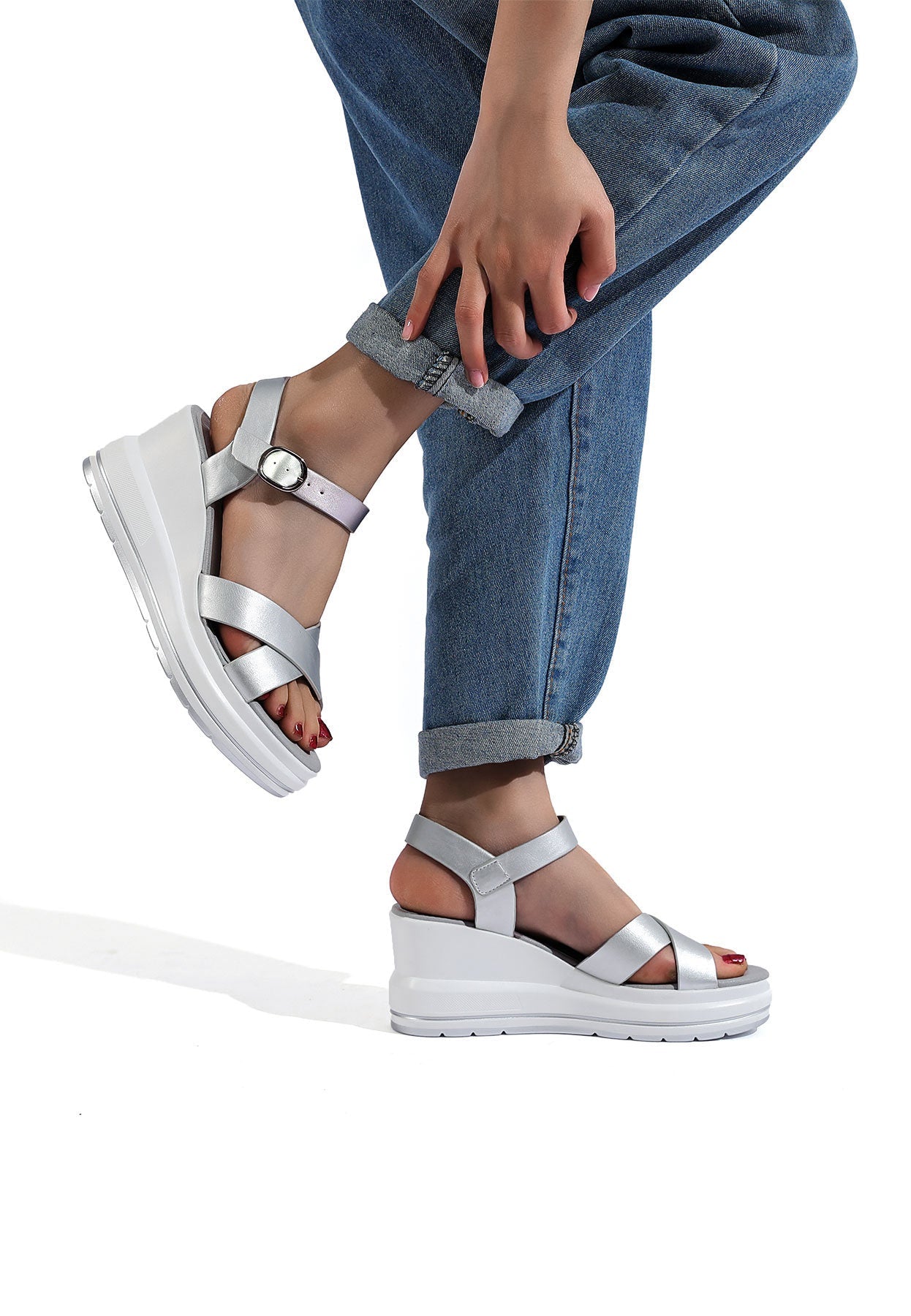 Mariella – Sandali donna zeppa estivi comfort elegante