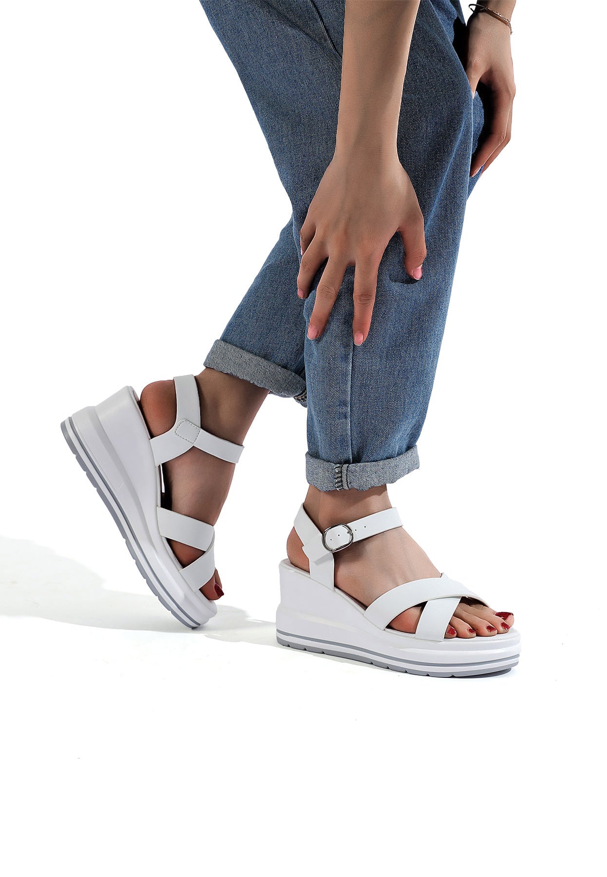 Mariella – Sandali donna zeppa estivi comfort elegante