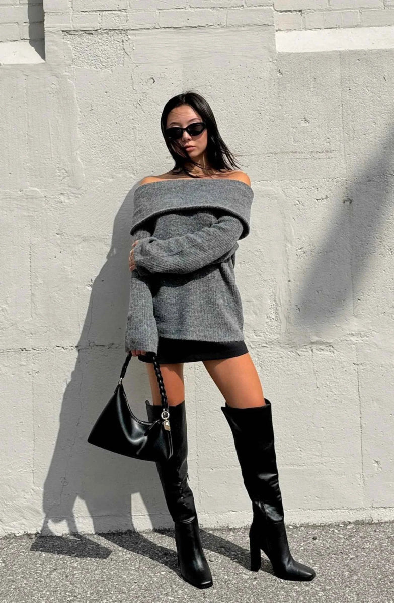 Annalisa - Pullover con Spalle Scoperte