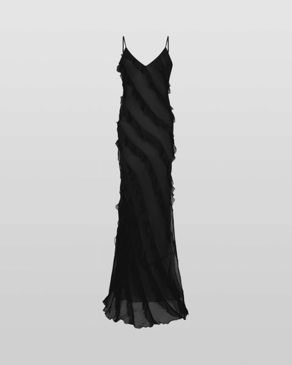 Emilia - Abito Nero Donna Elegante Moderna