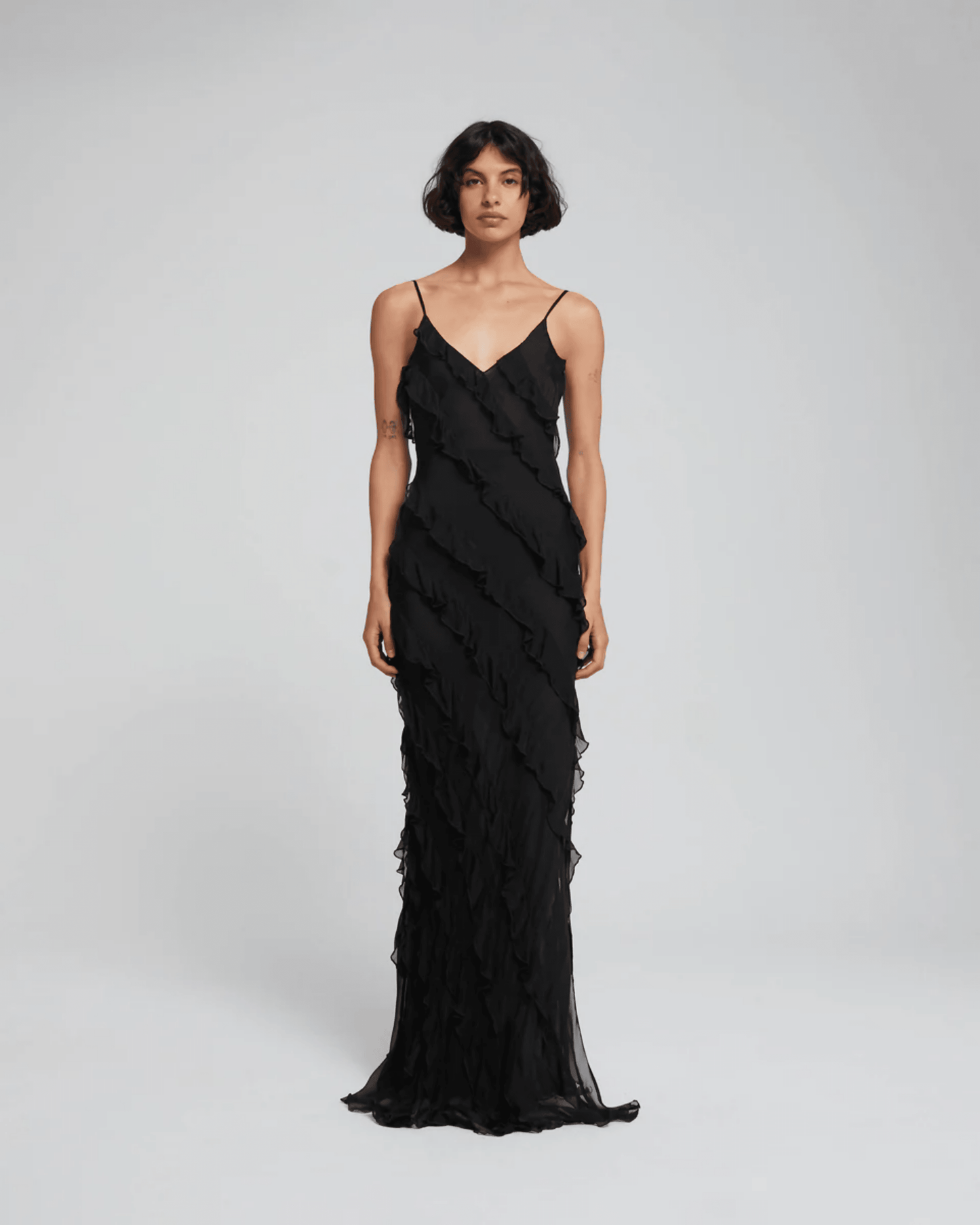 Emilia - Abito Nero Donna Elegante Moderna