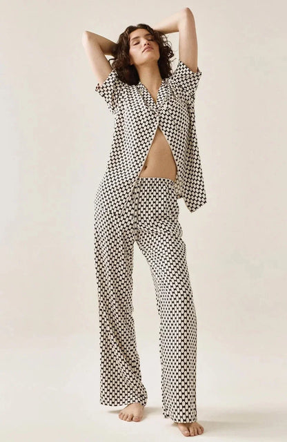 Velia - Pigiama Donna Lungo Elegante Comfort