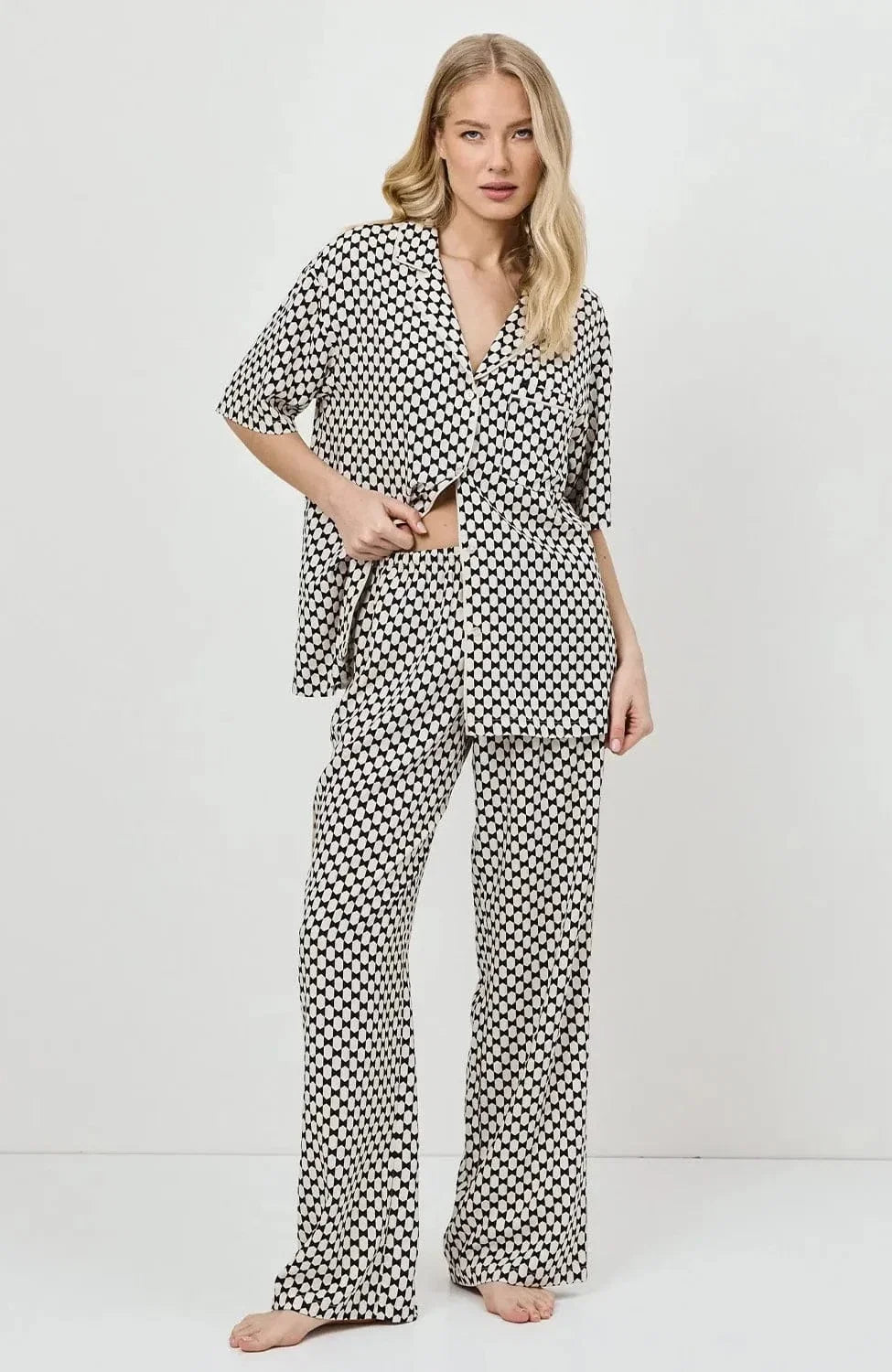 Velia - Pigiama Donna Lungo Elegante Comfort