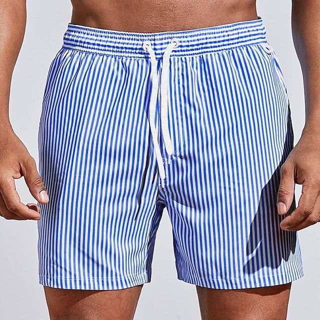 Hassan – Costume Da Bagno A Righe Dal Taglio Classico E Raffinato