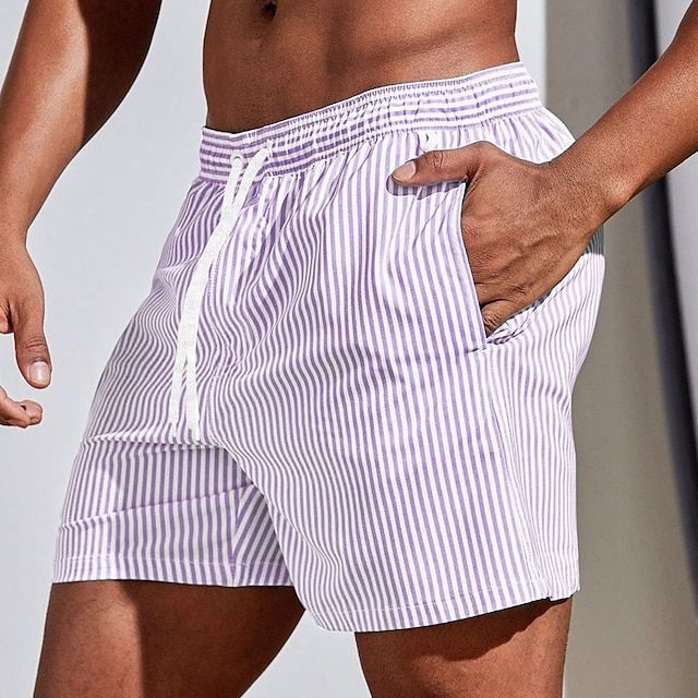 Hassan – Costume Da Bagno A Righe Dal Taglio Classico E Raffinato