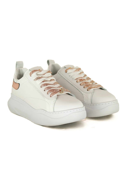 Rosena - Sneakers Donna Bianche Stile Elegante Moderno