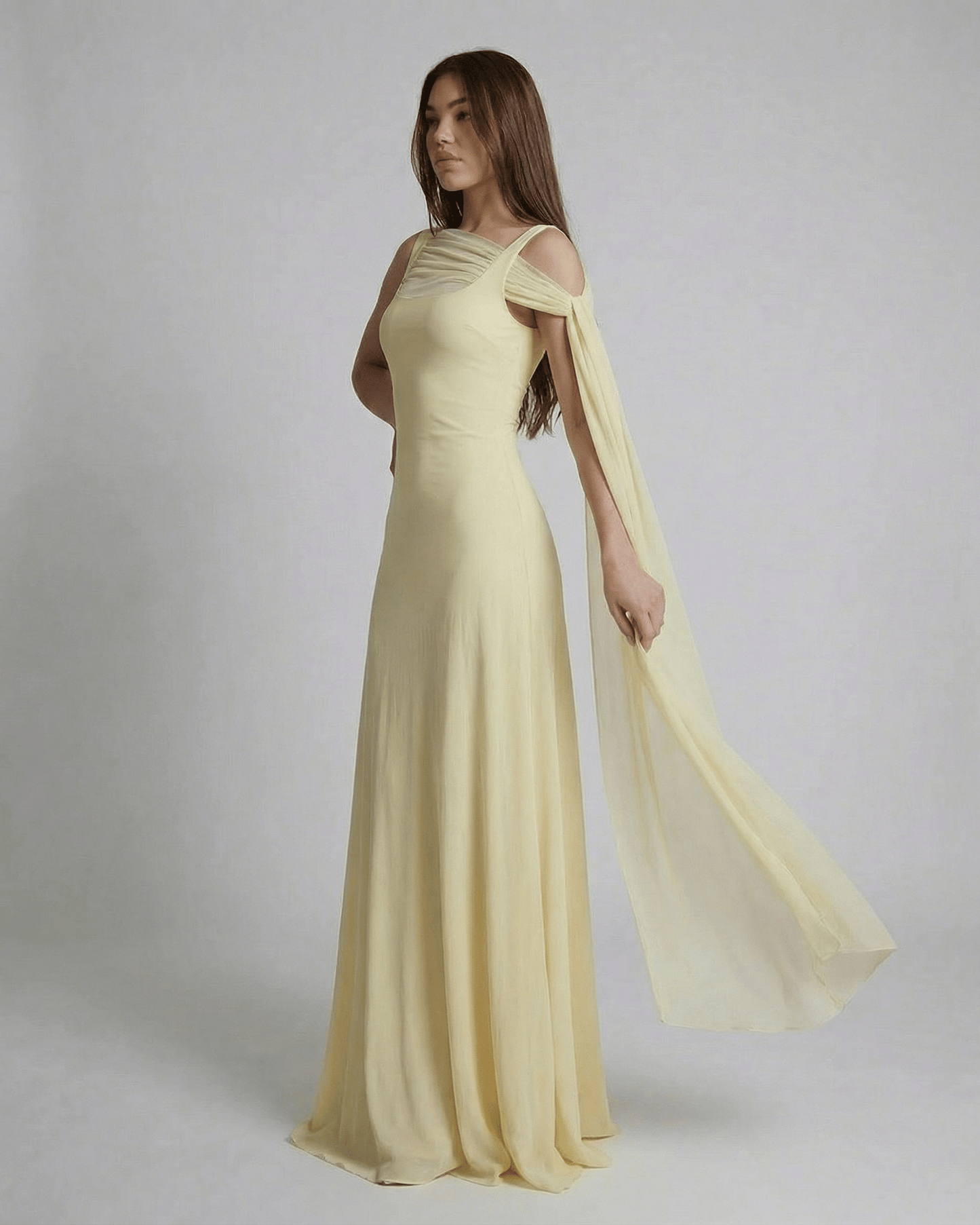 Sonia - Abito Maxi Solenne Donna Elegante Femminile Moderno